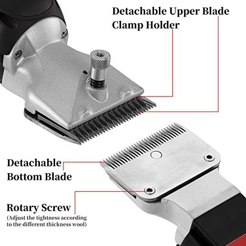 DUCKBOY 500W Cordless Horse Clipper, Rechargeable, for Horse Cattle Alpacas - size: Corded 500W