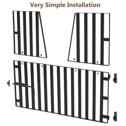Horse Barn Door Gate 48" X 42" Metal Horse Stall Door Guards Yoke Design | Heavy Duty Horse Stall Gate for Horses, Farm, Home Barns Doorways Livestock Enclosures