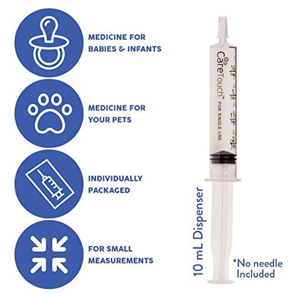 Care Touch Disposable Syringes Without Needle, Oral Dispenser, 10ml 100 Count - size: 10 ml