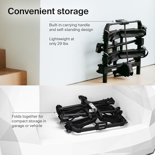 Thule Outpace 2 Bike Hitch Rack, 2" & 1.25" Hitch, 110lb Capacity - size: 2 bike