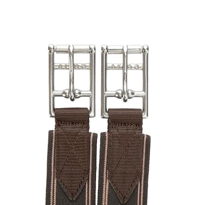 Shires Fleece Lined Girth - color: Brown/White, size: 46"