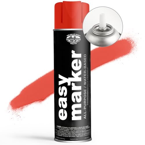 Fox Valley Easy Marker Inverted Paint 16oz Pack of 12, Red Fluorescent