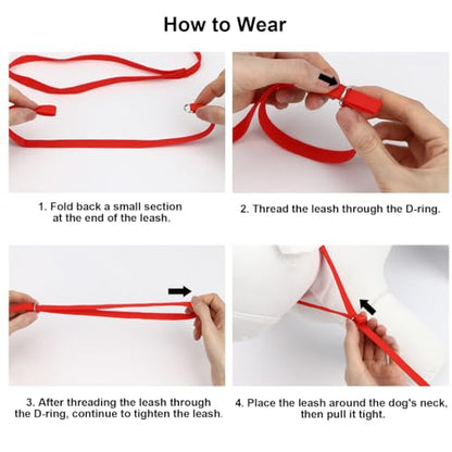 Hypeety Bulk Pack Slip Dog Leash Small Dog Pet Kennel Grooming Lead, 6pcs - color: 6pcs