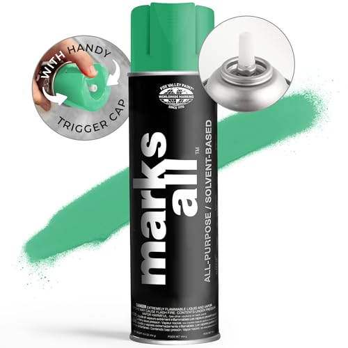 Fox Valley 17oz Marks All Solvent-Based Marking Paint 12-Pack, Green - color: Green APWA