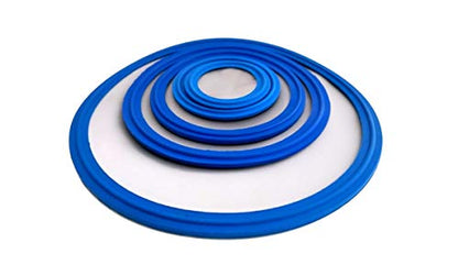 5 Micron VITON/FKM Tri Clamp Screen Filter Gasket 316L (5Uf Micron/2000 Mesh) Stainless Steel Pharmaceutical Grade Filter Mesh, VITON Seal, 4 Inch - size: 4 Inch
