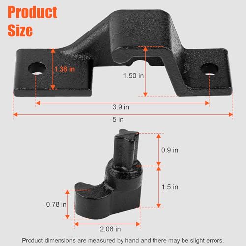 Fuoequl Trailer Hasp Bolt Kit for Trailer Cam Action Hasp - style: Trailer Cam bar Keeper