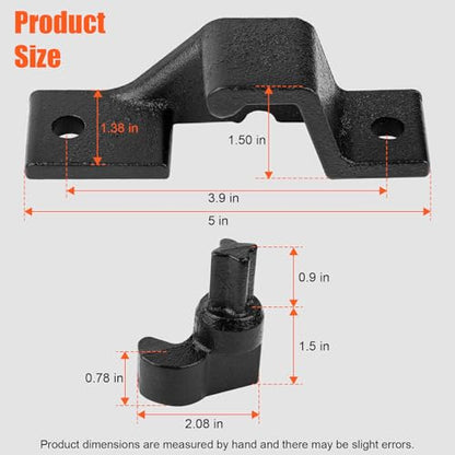 Fuoequl Trailer Hasp Bolt Kit for Trailer Cam Action Hasp - style: Trailer Cam bar Keeper