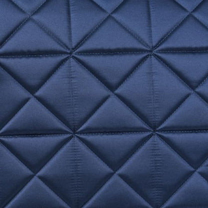 WeatherBeeta Satin Luxe Air-Tec Euro Jump Shaped Saddle Pad - color: Navy