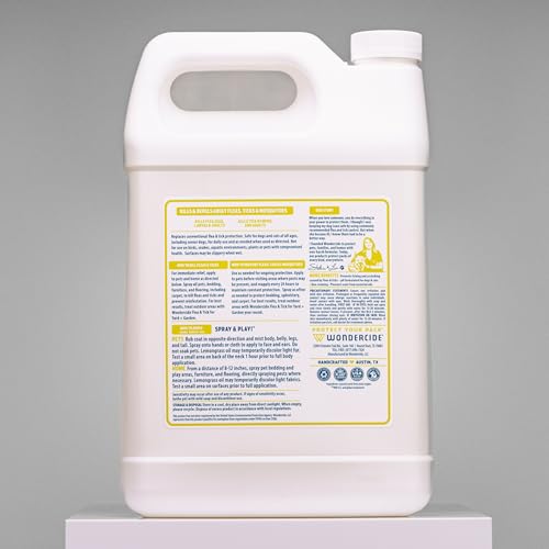 Wondercide - Flea Tick & Mosquito Spray for Pets & Home - Lemongrass 128 oz - color: Lemongrass, size: 128 OZ