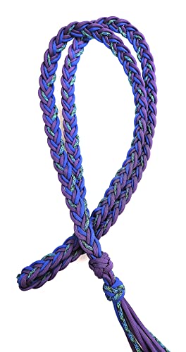 Bridleless Neck Rope Liberty KatzHorseWear Horse Tack Equestrian Gift Braided Blue/Purple | Ride Free, Ride Connected to your horse with soft paracord