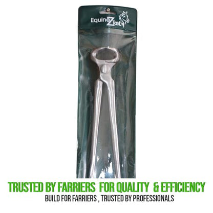 10" Miniature Hoof Nipper for Ponies–High-Quality Vanadium Steel Farrier Tool with Dull Finish for Precise Hoof Trimming,Grooming,Maintenance–Professional Farrier Equipment,Durable Hoof Care Tool