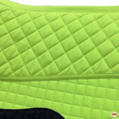 HILASON Western All Purpose Horse English Saddle Pad | All-Purpose - color: Lime Green