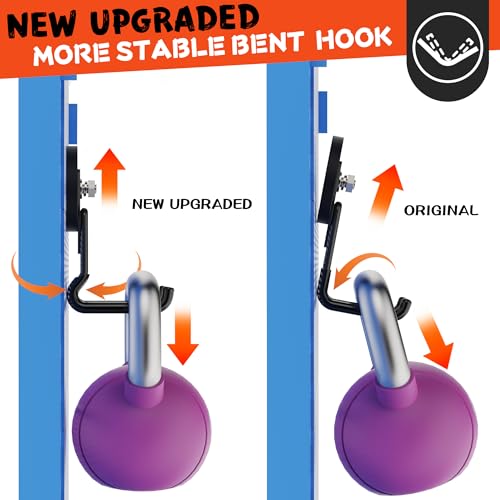 ULIBERMAGNET New Upgraded Large Magnetic Hooks,Strong Heavy Duty Magnet Hooks for Power Drill,Broom,Garden Tools,Pegboard,Garage,Workshop,Hardware, 2 Pack Magnet Storage Holder for Hanging(Black) - style: V1 Pro 2.59" Strong Medium L Black