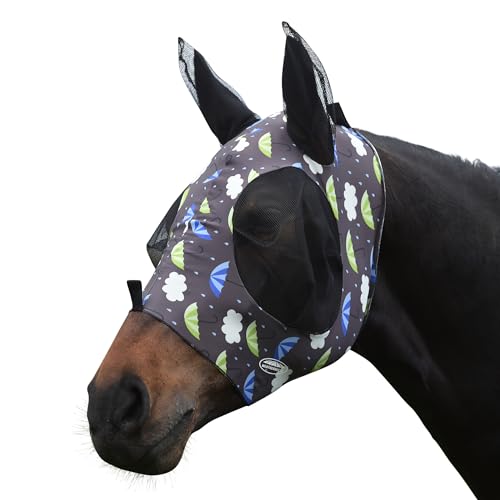 WeatherBeeta Stretch Bug Eye Saver with Ears, Umbrella Print, Pony - color: Umbrella Print, size: Pony