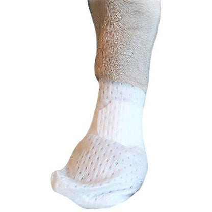 Medimitt Paw Bandages for Dogs, Cats and Pets – Stretchy Medical Booties, First Aid for Paws – Non Slip, Non Adhesive, Breathable, Disposable, Washable, Adjustable Strap, 12 Pack (Large) - size: Large 12-Pack