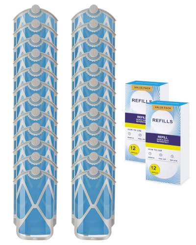 Dichroma 24 Pack Flying Insect Trap Refill Cartridges for Zevo M364 and Max