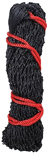 Rope Braided Poly Horse Stall Trailer Hanging Slow-Feed Hay Bag 609SE-Ring - color: Black Red