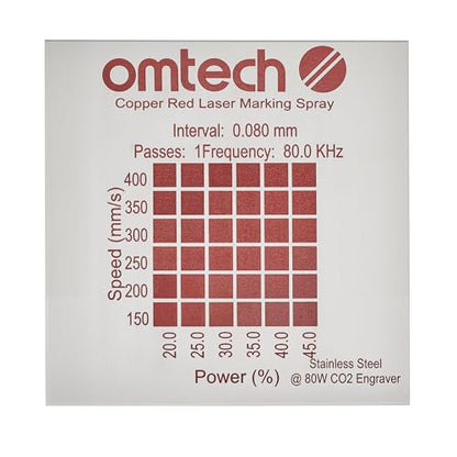 OMTech Laser Marking Spray, 1pcs 8oz, Red Marking for CO2 Laser on Metal - color: 8 OZ -- Red, size: 1 Pcs