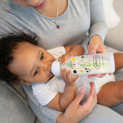 Dr. Brown's Anti-Colic Options+ Narrow Baby Bottle, Bear & Owl, 2-Pack - color: 2-Pack, Bear & Owl, size: 1 Count (Pack of 2)