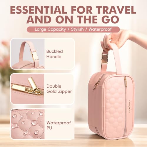 Breast Milk Cooler Travel Bag with 3 Ice Pack, Waterproof Breastmilk Cooler Storage Bag, Portable & Versatile Insulated Cooler Bag with Buckle Handle for Nursing Mom Daycare, Travel, Pink - color: Pink
