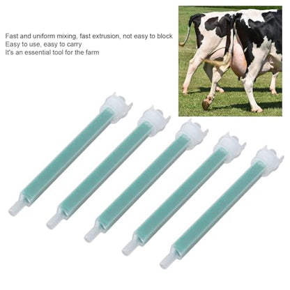 10 Piece Cattle Hoof Repair Kit with Compact Epoxies Mixer, Import Quality Hoof Adhesive and Specialized Epoxies Application Tools for Dairy Cow Hoof Maintenance
