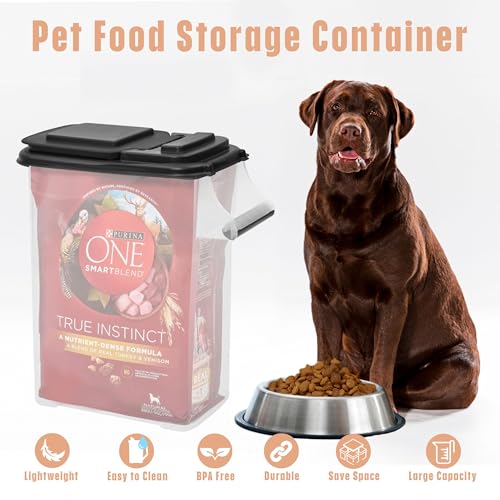 Buddeez Pet Food Containers, Dry Bird Seed Food Storage,16 Quart 2-pack - color: Black, size: 2 Pack (16 Quart)
