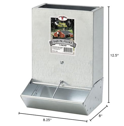 Little Giant BPF2 Heavy Duty Mountable or Freestanding 2 Hole Baby Piglet Livestock Multipurpose Trough Feeder, 7 Pound Capacity (4 Pack)
