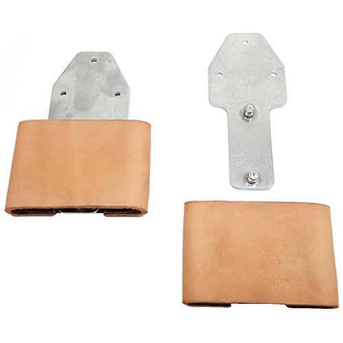 3" Leather Wrapped Genuine Blevins Buckles Set Vertical Post Western Saddle