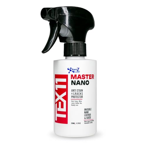 Eco-Friendly Nano Leather & Suede Protector Spray – Water-Based Hydrophobic Waterproof & Stain Repellent for Boots, Shoes, Jackets, Bags, Furniture & Car Seats – Invisible Protection (6.76 fl.oz) - size: 6.76 fl.oz