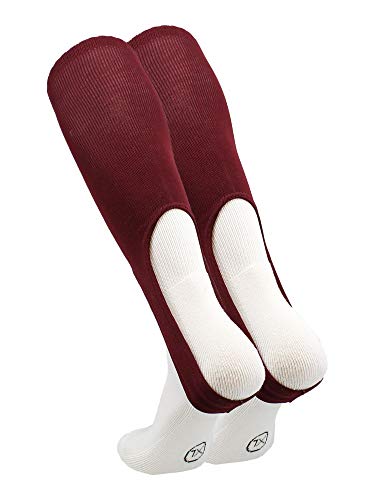 TCK 9 Inch Solid Baseball Stirrups - Adult and Youth - color: Maroon, size: Medium
