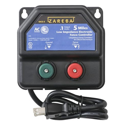 Zareba EA5M-Z 5-Mile AC-Powered Electric Fence Charger,Black