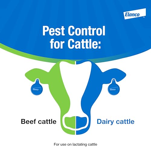Elanco CyLence Ultra Insecticide Cattle Ear Tags | Fly & Tick Pest Control Ear Tags | 20 Cattle Ear Tags