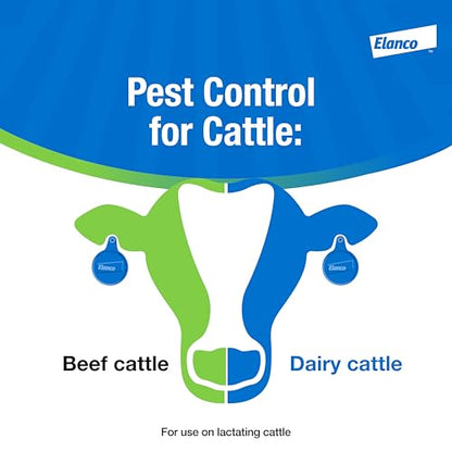 Elanco CyLence Ultra Insecticide Cattle Ear Tags | Fly & Tick Pest Control Ear Tags | 20 Cattle Ear Tags