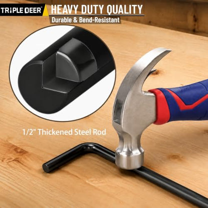 24" Heavy Duty Cane Bolt Gate Drop Rod Extra Thick Ground Latch 2 Pack - color: 24 Inch