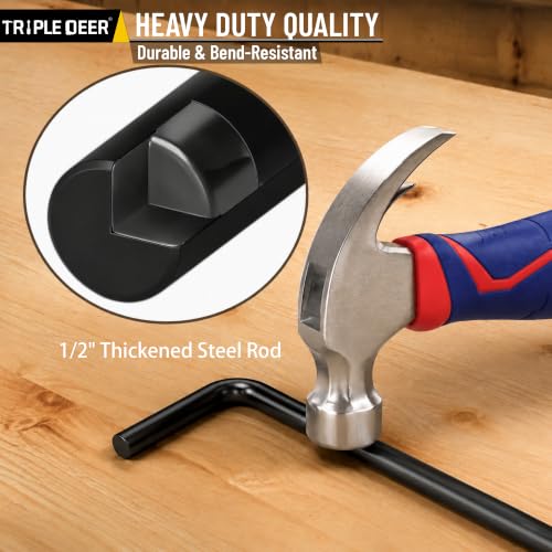 18" Heavy Duty Cane Bolt Gate Drop Rod Extra Thick Ground Latch 2 Pack - color: 18 Inch