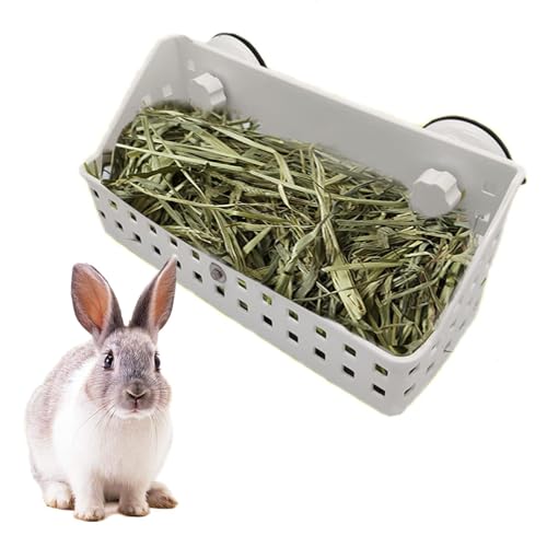 kathson Large Rabbit Hay Feeder Guinea Pig Hay Manger Holder Bunny Hay Feeder for Small Animal Chinchilla Ferret (12.5 X 4.5 X 5.3 inch) - size: 12.5 X 4.5 X 5.3 inches, 1 Piece