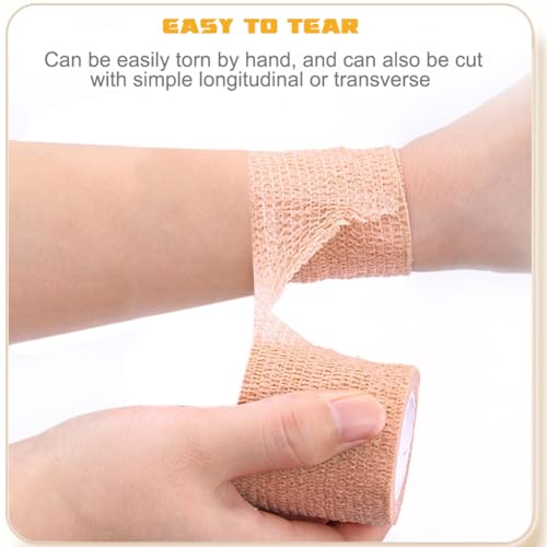 QUMY Self Adhesive Bandage Wrap 6 Pack, Dog Bandage Shoes Wounds 2 in*5 yd - color: Blue