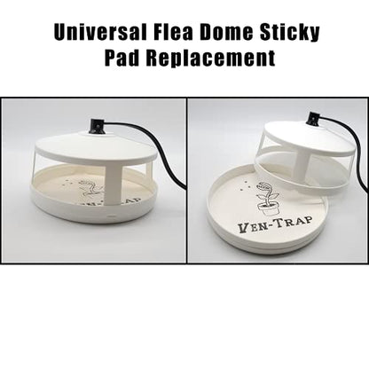 12 Pack -Flea Trap Refill Disc 7.1"– Fits Victor, bugMD, Aspect and Other Flea Dome Traps - Replacement Sticky Glue Pads – Bugs, Fleas, Flies, Mosquitos - Fleas Refill Pads