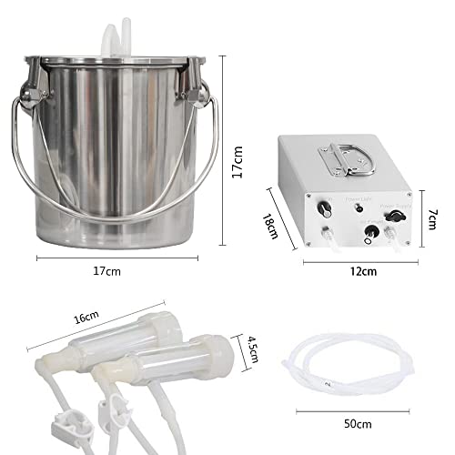 3L Goat Milking Machine,Rechargeable & Adjustable Suction Electric Milker - size: 3L Goat Battery