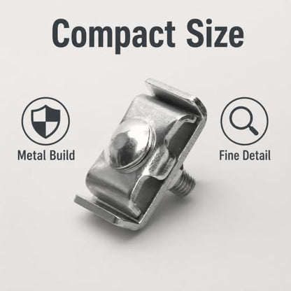 Gridwall Joining Clip , JruiZhp 10 Pcs Silvery Wire Grid Panel Connector Grid Panel Joiner Connectors Grid Wall Clamps Grid Connectors, for Wall Grid Panels (Galvanization)