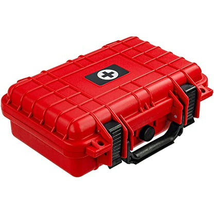 Eylar Medium 11.6 Inch Hard Protective Medical Case EMT First Responder and First Aid Service Storage Box, Waterproof, Dustproof, Shockproof with Foam (Red) - color: Red