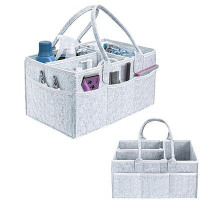Klawdsky Pet Grooming Tote Bag, Dog Storage Organizer for Grooming Supplies Multiple Pockets, Lightweight and Durable Design (Bag Only)