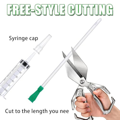 Lamb and Goat Kid Feeding Kit, Goat Nipple and Bottles Set, 60 ml Syringes, for Lamb, Dog, Sheep,Piglet,Rabbit Feeding