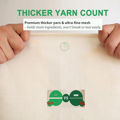 YJL Organic Cheese Cloth Unbleached Cotton for Straining Extra Fine 6 Yards