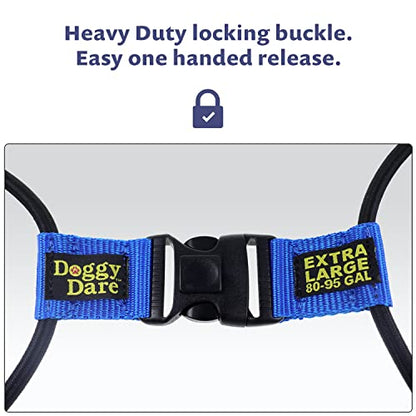 (2 Pack) Doggy Dare Trash Can Lock - Extra Large - Fits 80-95 Gallon Trash Cans - Perfect for Dogs, Raccoons, Opossums - Bungee Cord Design Makes Install Simple (Trash Can NOT Included) - size: 2-Pack Extra Large 65-95 Gallon