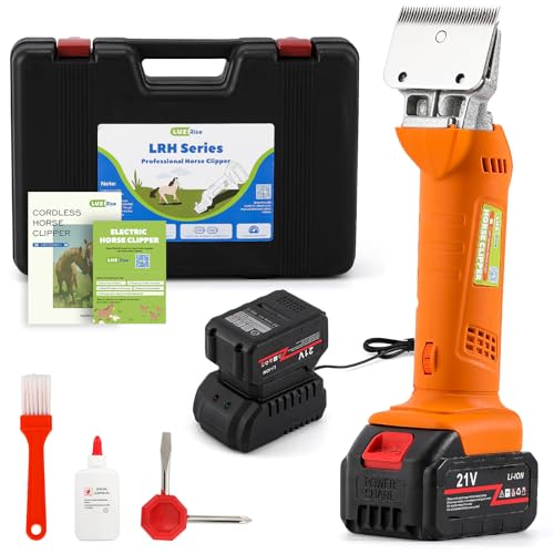 Cordless Horse Clippers for Ponies, Cattle & Large Dogs
