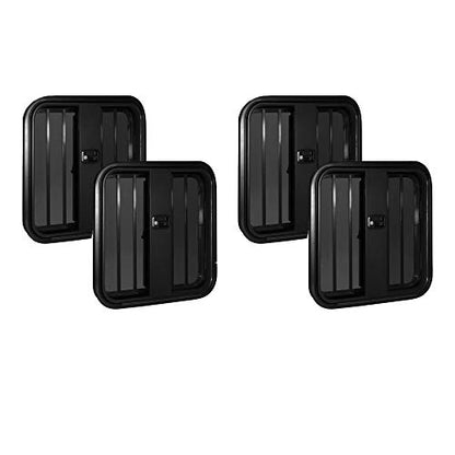 RecPro Horse Trailer Drop Down Feeder Windows | Radius Rounded Corner Design | Trim KIT NOT Included (30" x 20", 4 Pack)