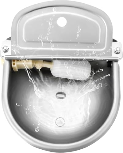 Automatic Chicken Waterer, Stainless Steel Poultry Water Dispenser