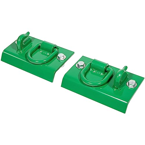 E-cowlboy Tractor Bucket Hook Grab Hooks Fits for JD Compact Tractor 1025R 2032R 3320 2520 Tractor Bucket Hooks D Rings Bolt on Heavy Duty, Compatible with sub Compact & Compact Tractor Buckets
