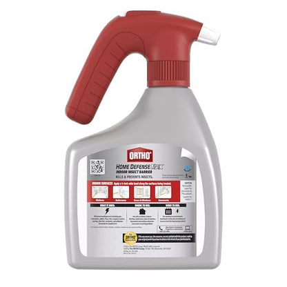 Ortho Home Defense Max Indoor Insect Barrier, 1.5 L | Home Bug Killer Spray with Battery Powered Quickhand Sprayer, Kills Ants, Roaches, Spiders, Fleas and Ticks - color: Quickhand Sprayer